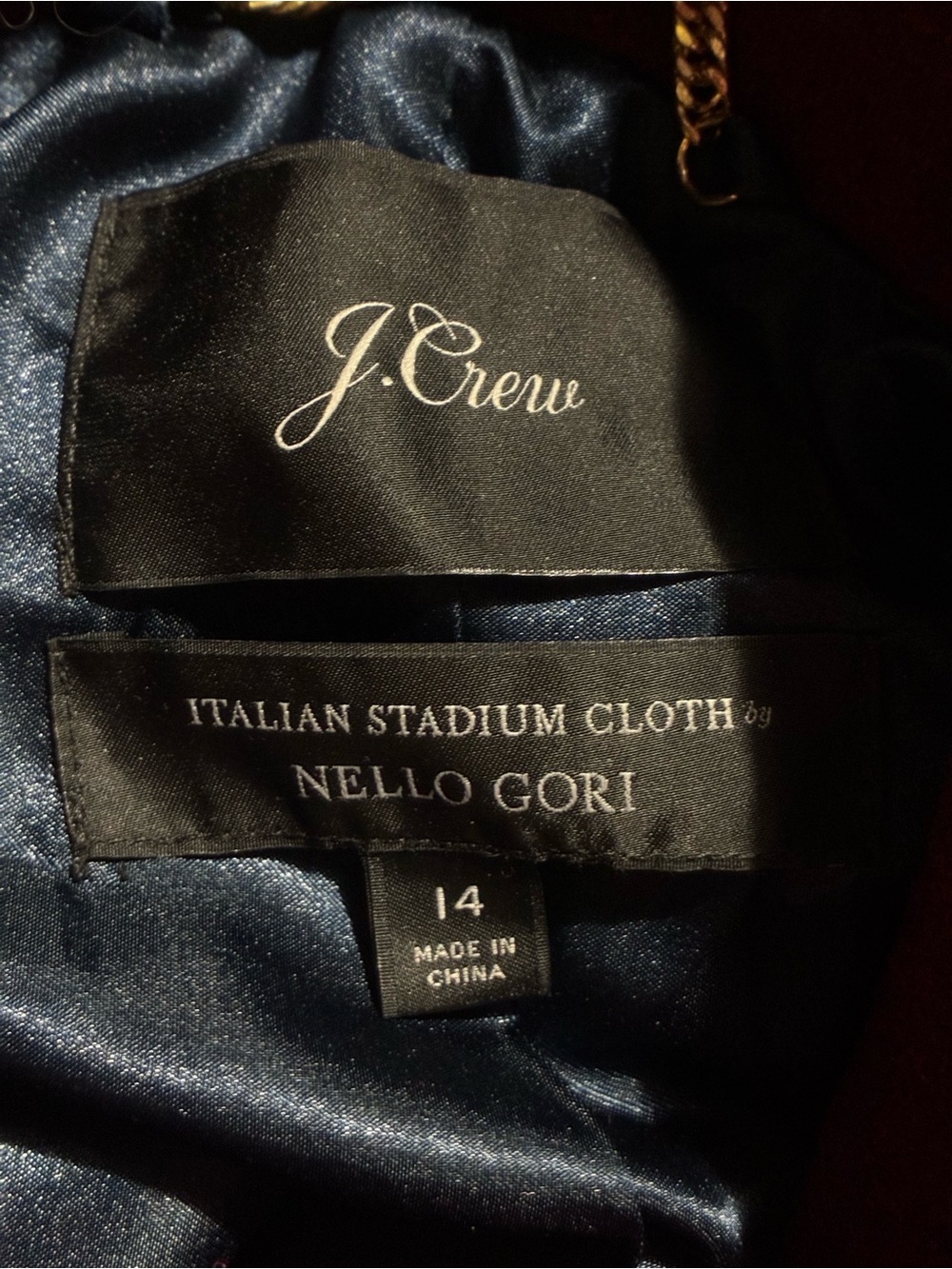 J.Crew Italian Stadium Wool Cloth High Collar Cocoon Jacket - Picture 4 of 5